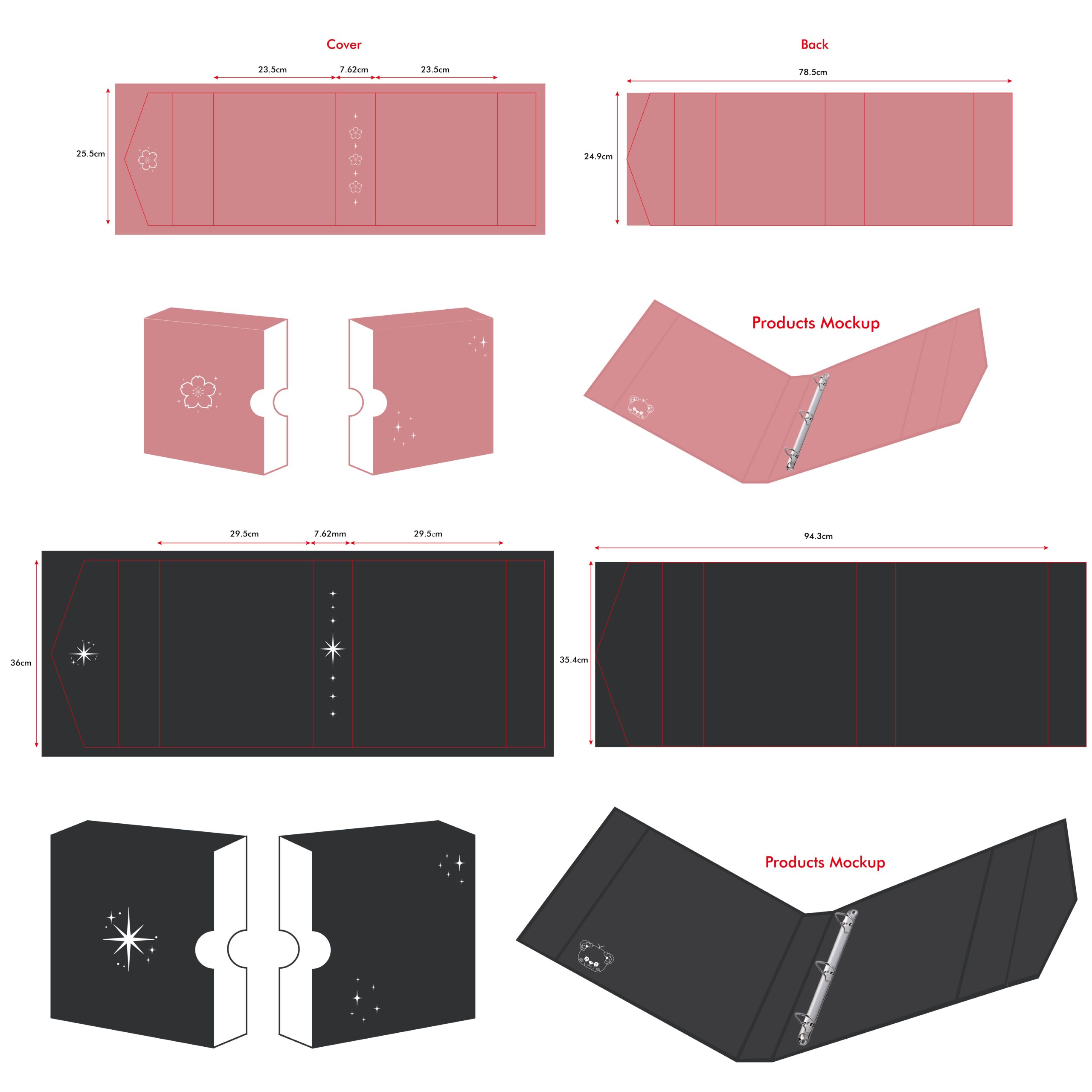 custom-binder-artwork-structure-file Custom binder artwork and structure file before production